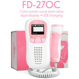 Cofoe Fetal Doppler Ultrasound Baby Heartbeat Detector Home Pregnant Doppler Baby Heart Rate Monitor Pocket Doppler monitor 3.0M